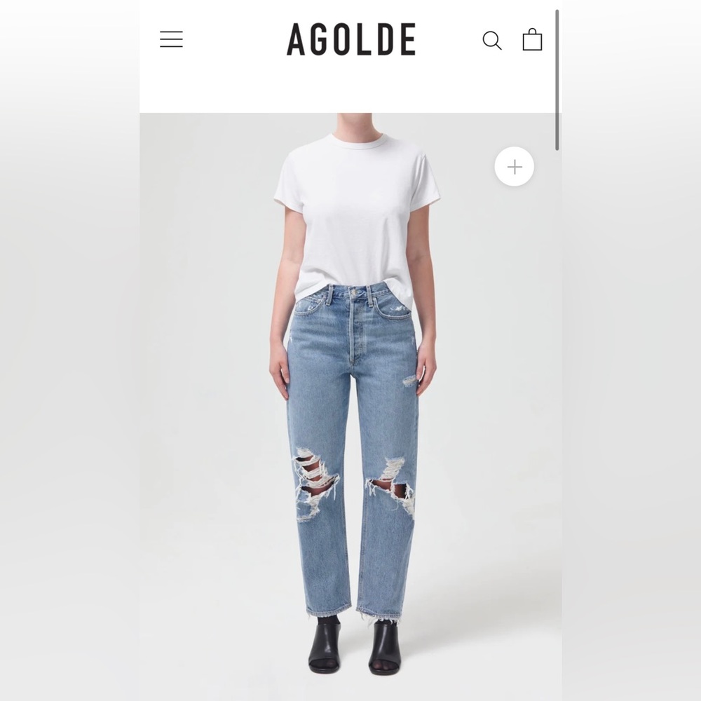 AGOLDE 90’s MID RISE LOOSE FIT JEANS SIZE 29
